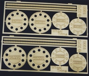 KFS 1/24 VOLVO 卡車用 輪圈蓋 蝕刻片 (